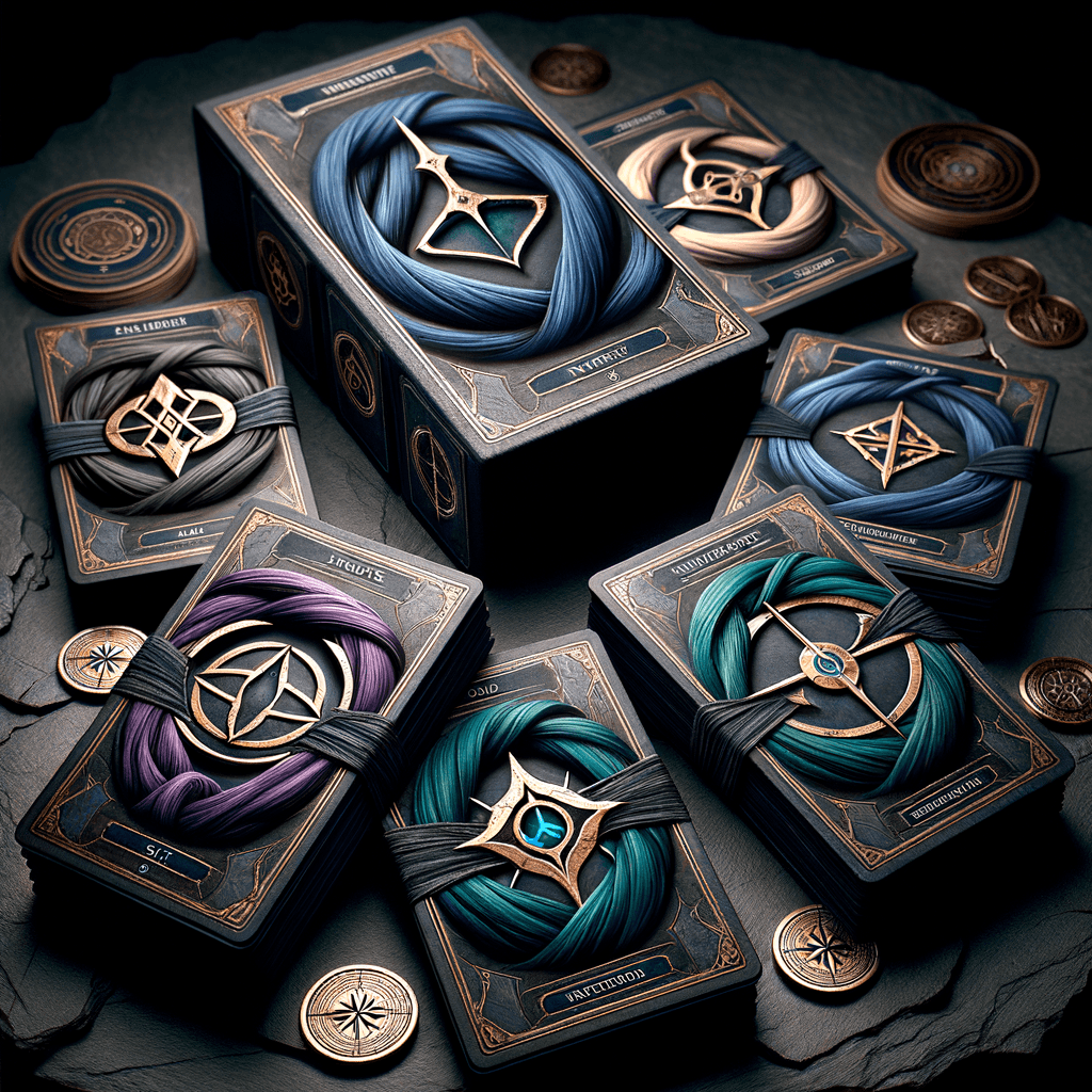 Modifier and Reaction cards — Split, Inverse, Loop, Shield, and Compass