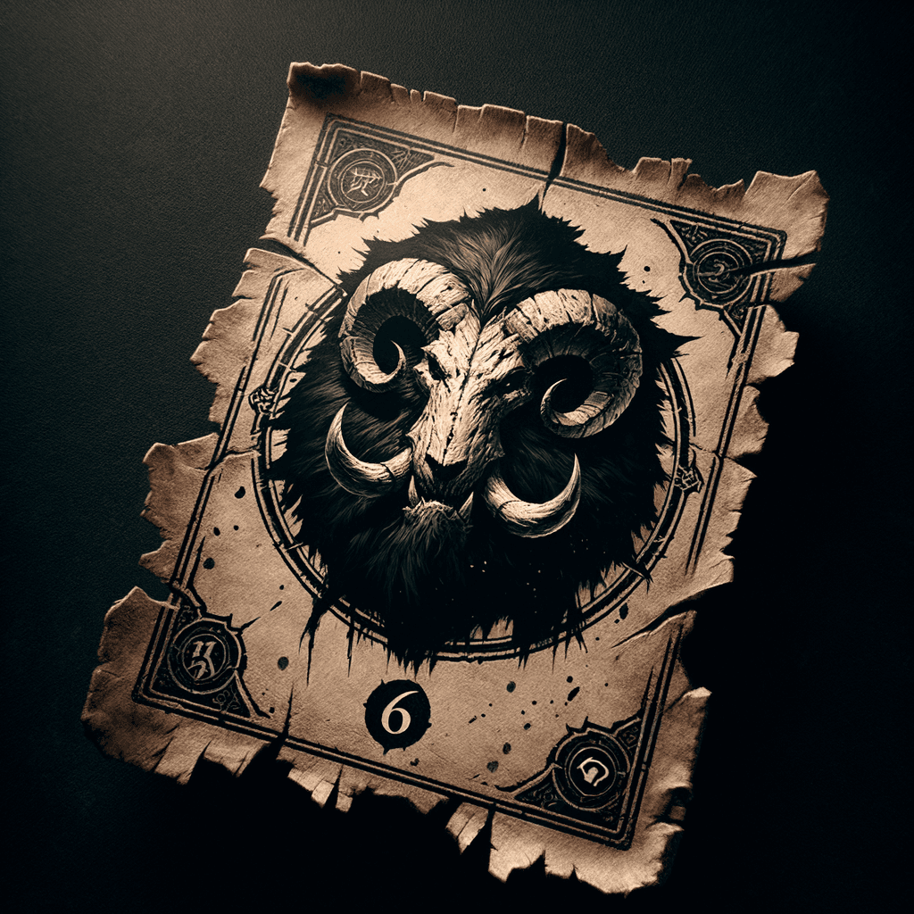 Boar Sigil card — value 6