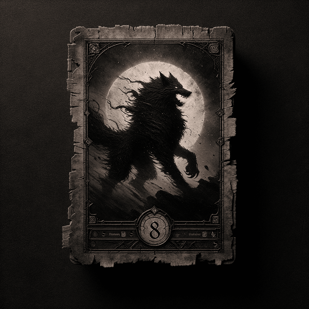 Wolf Sigil card — value 8